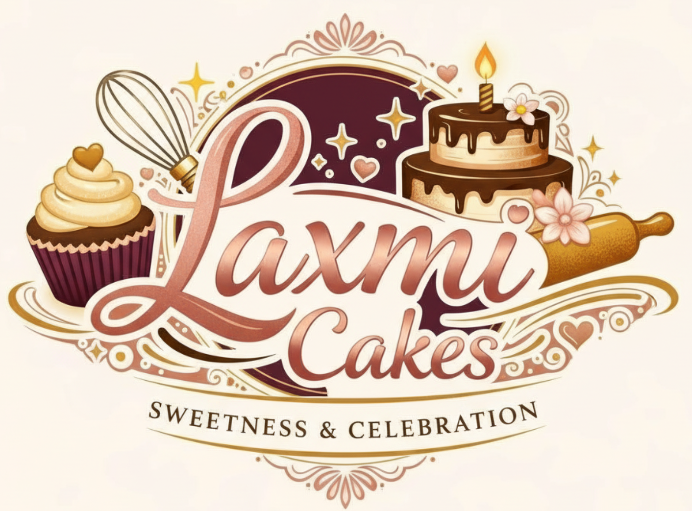 Lakshmi Cakes Luxury Logo